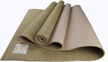 Maji Sports Jute Premium Eco Yoga Mat + Foot Massager (7.5Cm X 17.5Cm)