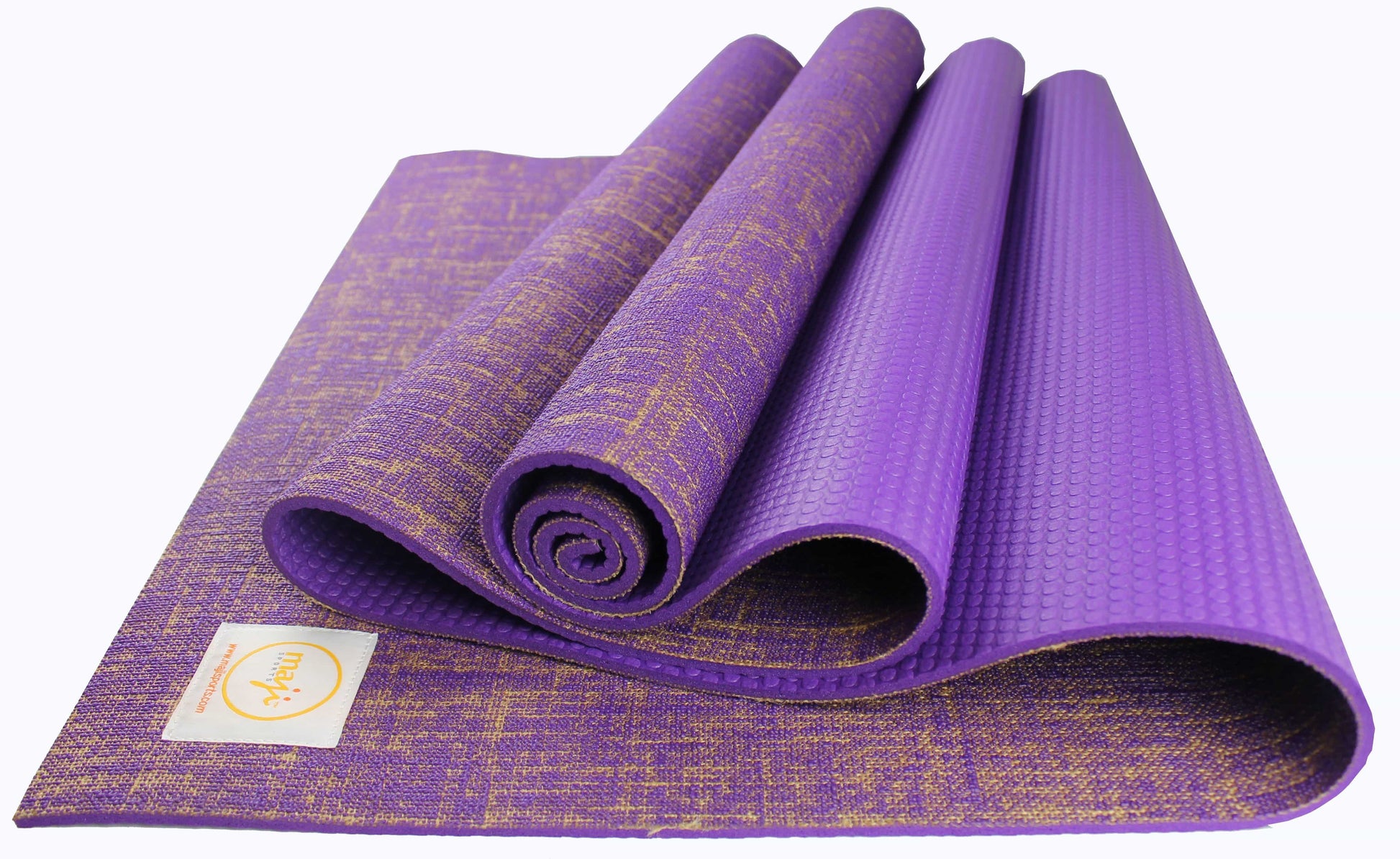 Maji Sports Jute Premium Eco Yoga Mat + Foot Massager (7.5Cm X 17.5Cm)